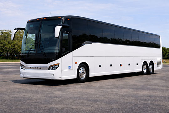 56-passenger charter bus available for charter in San Angelo, TX